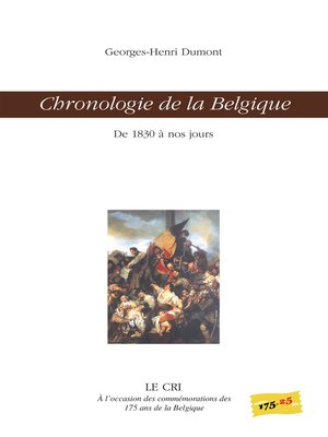 cover image of Chronologie de la Belgique
